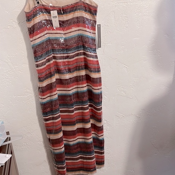 NWT Hutch Anthropologie Sequined Striped Bodycon Midi Dress - Picture 7 of 9